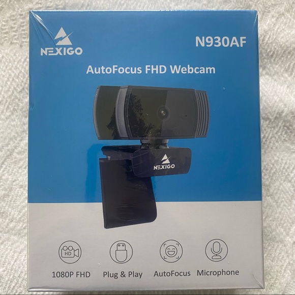 Webcam NEXIGO Auto Focus FHD Webcam N930AF New in package School Meetings Home - Picture 10 of 10